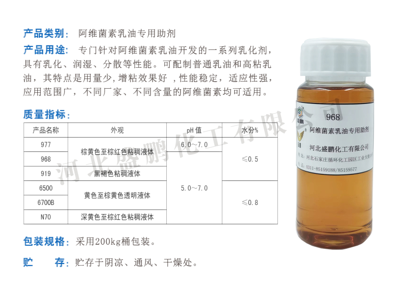 阿維菌素乳油專(zhuān)用助劑